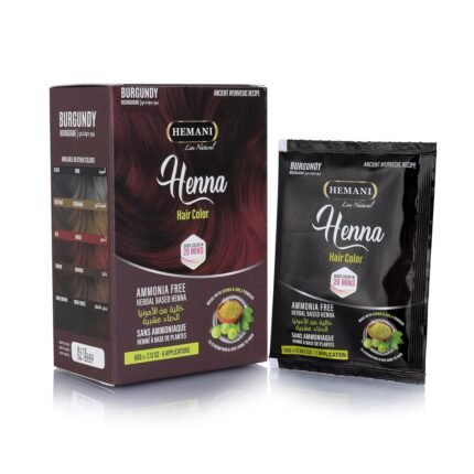 Henna Hair Color "Gives Color In 20 Minutes" 6 Applications (Burgundy) 60gm