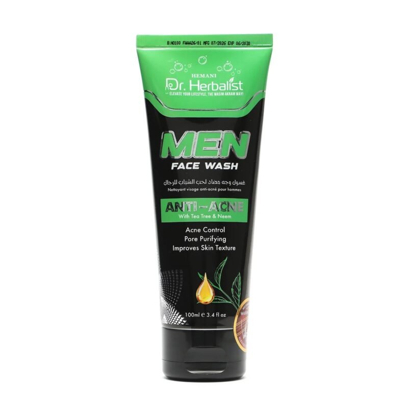 Dr Herbalist - Face Wash - Anti-Acne with Tea Tree & Neem 100ml "Tube"